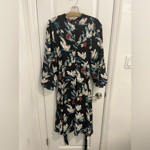 Women’s PTA floral knee length button down dress